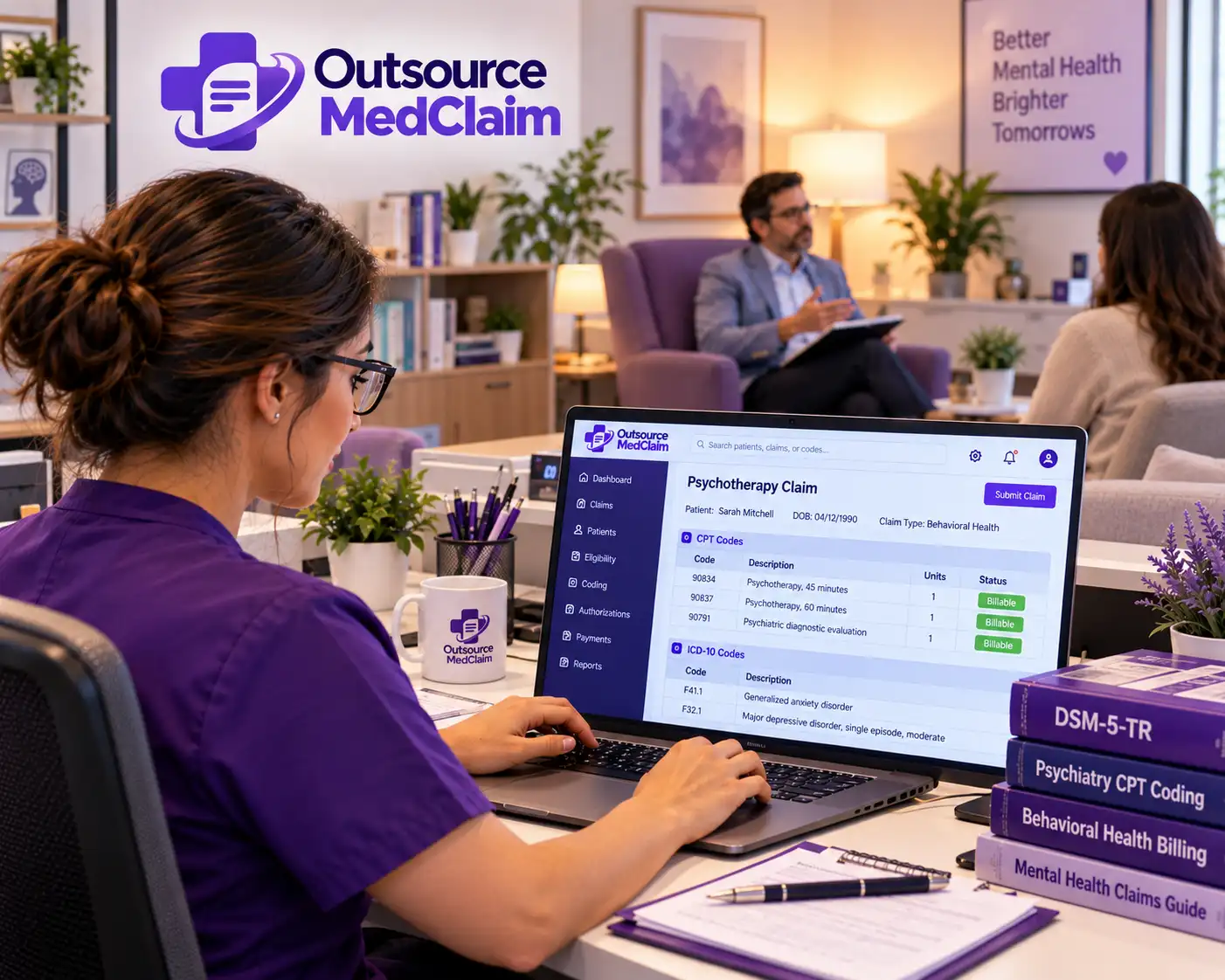 Outsource psychiatric billing services for mental health practices