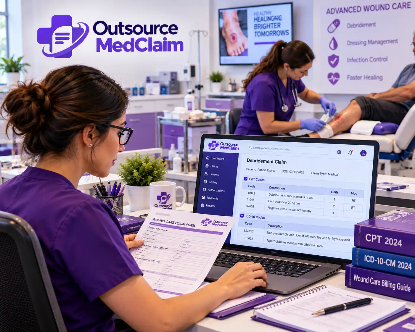 Outsource wound care billing services for wound care clinics